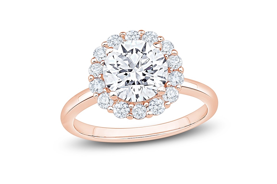 halo engagement ring