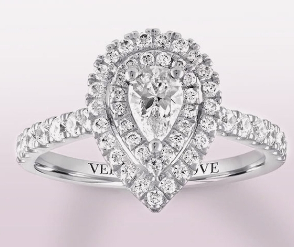 Valina Star Halo Diamond Engagement Ring R1113W - J.L. Winters Jewelers