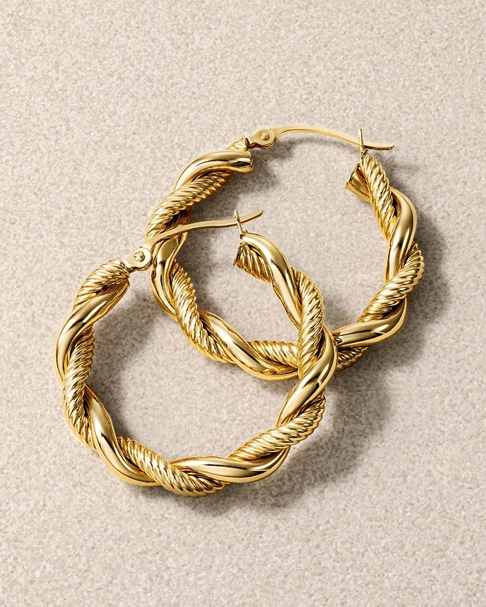 Shop gold hoop earrings from Jared