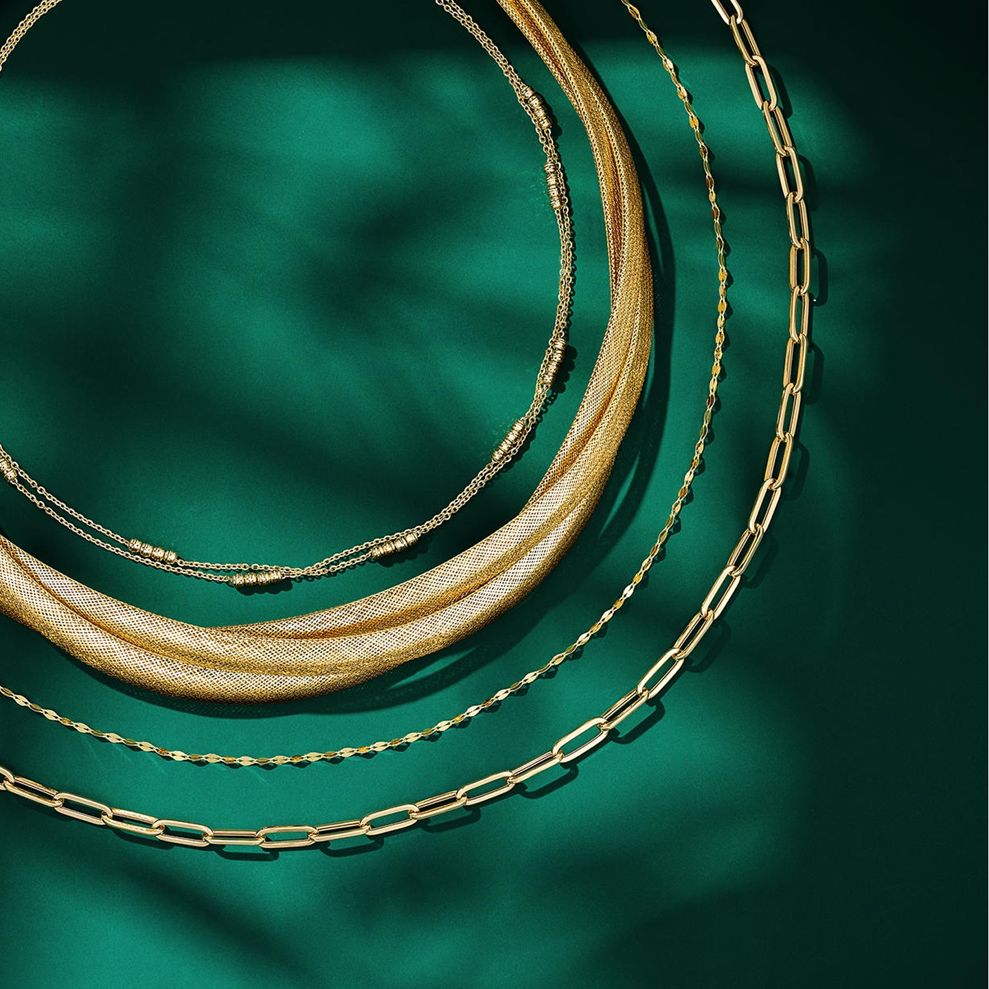Shop gold karat necklaces at Jared