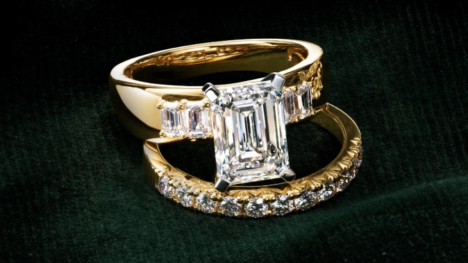 Learn more about engagement rings with emerald cut center diamonds