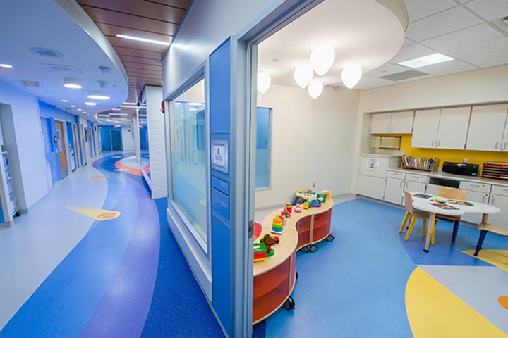 Inside St. Jude's children's facility