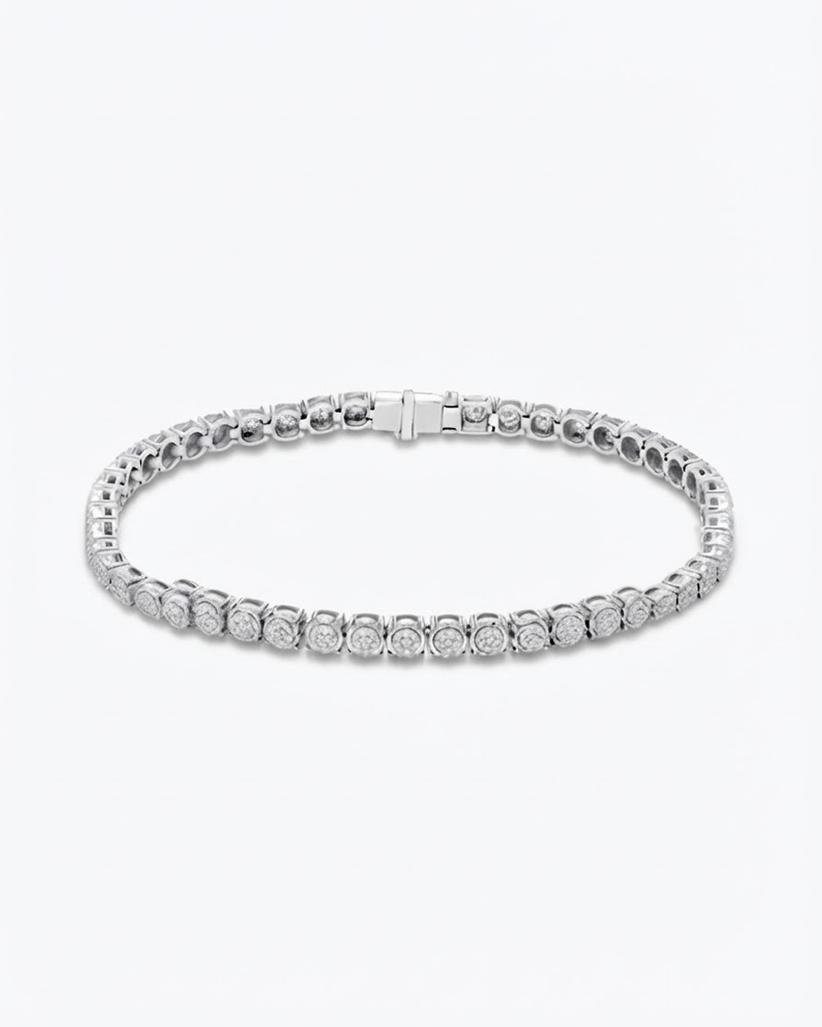 Shop white gold bracelets at Jared