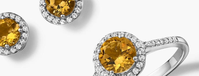 Shop citrine jewelry for 13th anniversary gifts at Jared