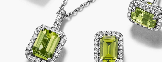 Shop peridot jewelry for 16th anniversary gifts at Jared