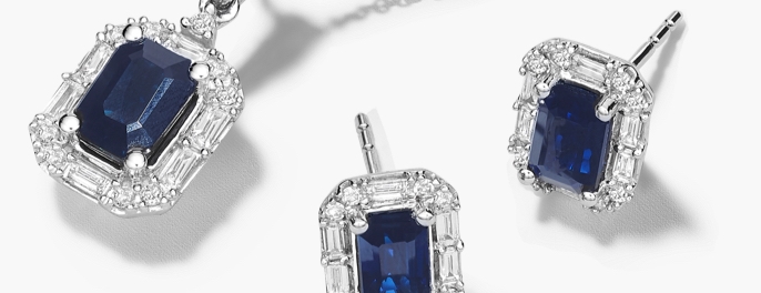 Shop sapphire jewelry for 23rd anniversary gifts at Jared