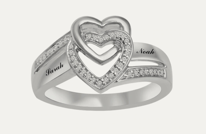 Shop engraved promise rings