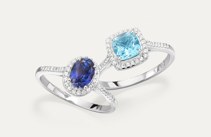 Shop gemstone promise rings