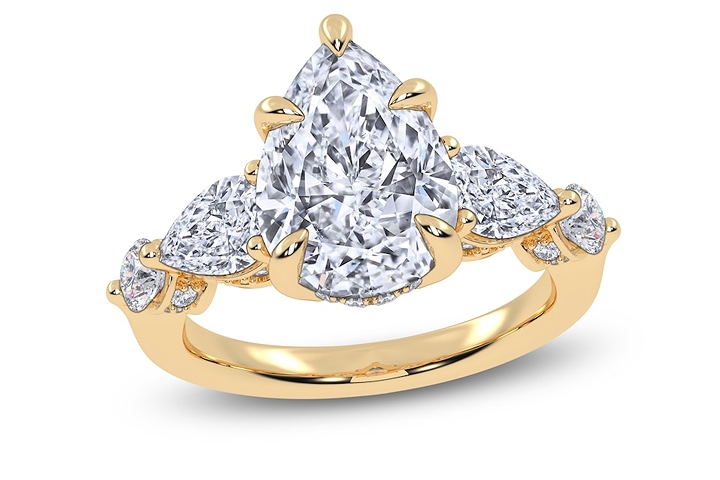 shop sidestone engagement rings
