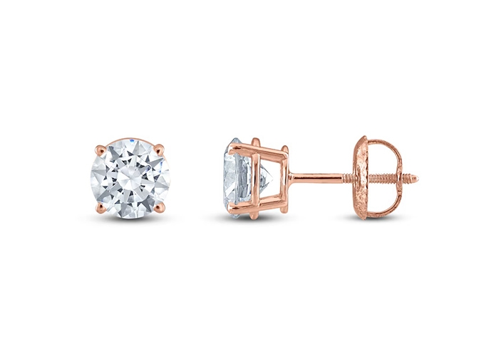 Shop rose gold earrings at Jared