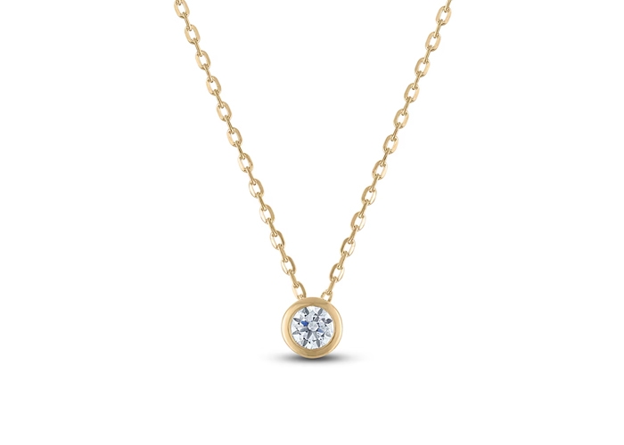shop yellow gold necklaces at Jared