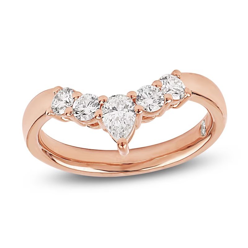 yellow gold halo wedding band