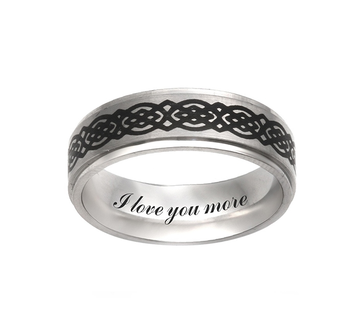 mens engravable rings