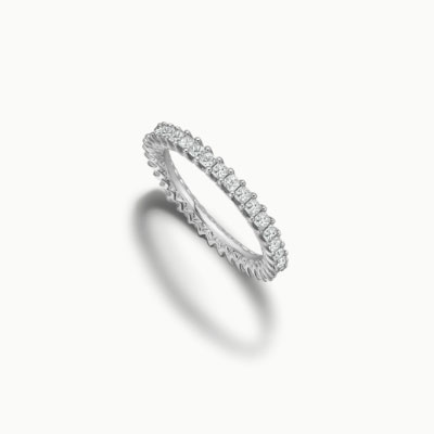 White gold and diamond eternity band