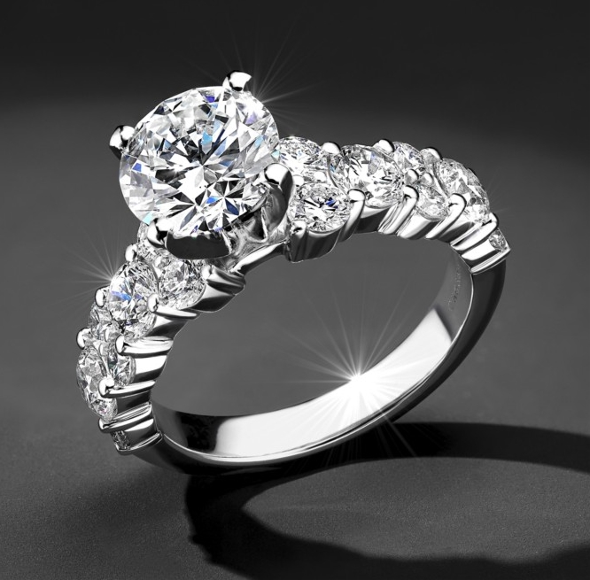 Neil Lane Oval-Shaped Diamond Engagement Ring 2-1/8 ct tw 14K White Gold |  Kay