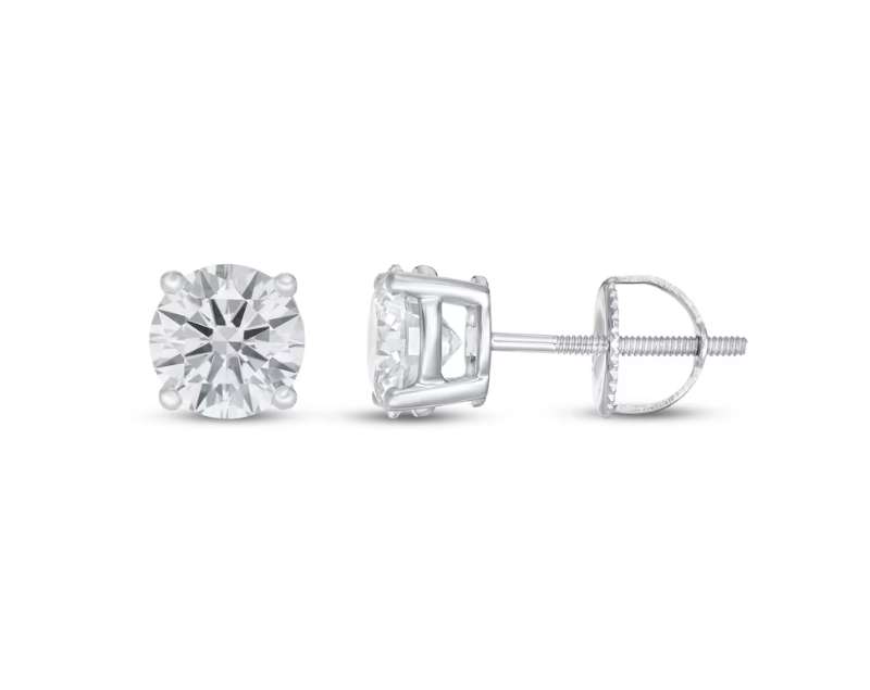 Friction back vs Screw back diamond stud earrings