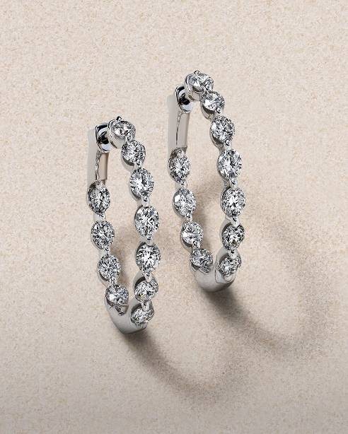 shop all silver earrings