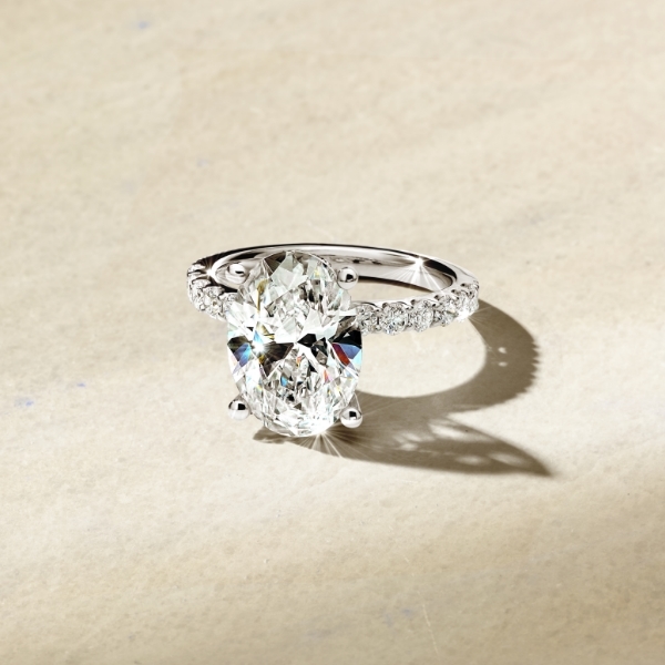 Lab-created diamond engagement ring from Jared.