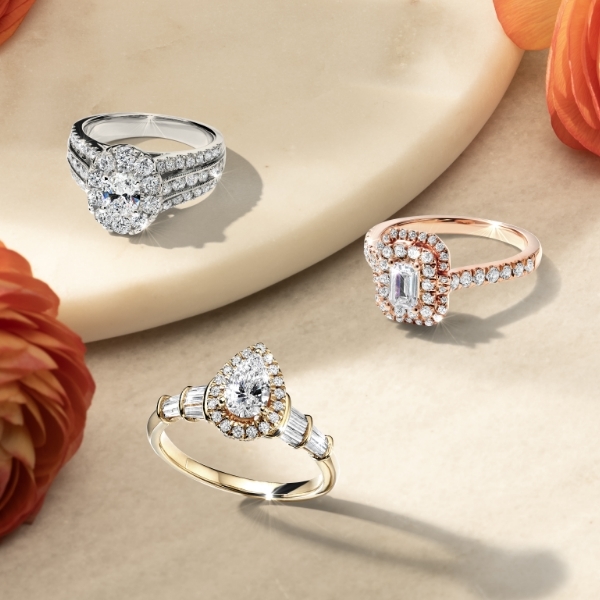 Trending engagement rings from Jared.