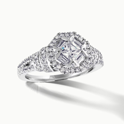 Vintage style engagement ring from Jared.