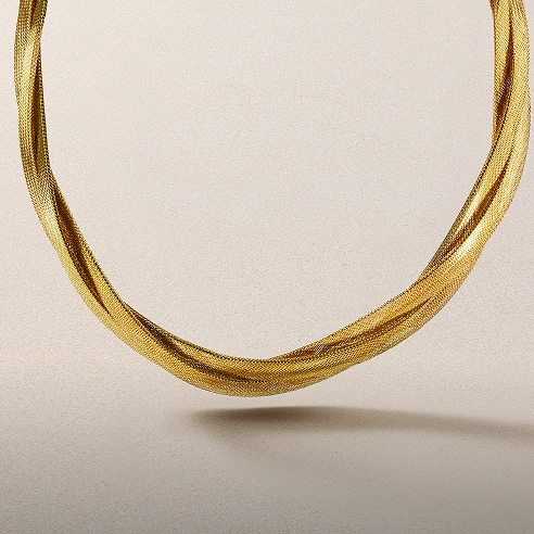shop all gold necklaces