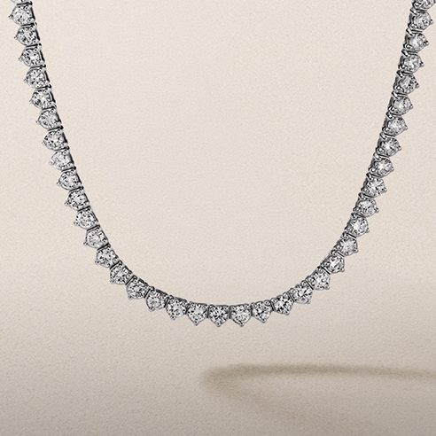 shop diamond tennis necklaces at jared