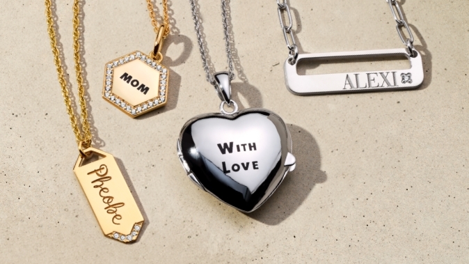 Save 25% on select personalized jewelry, online only for a limited time.