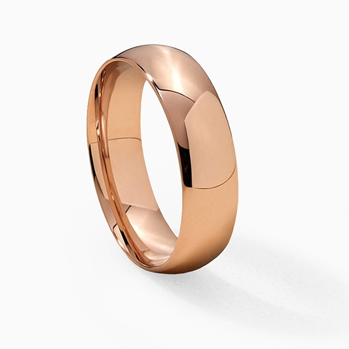 Rose gold wedding bands