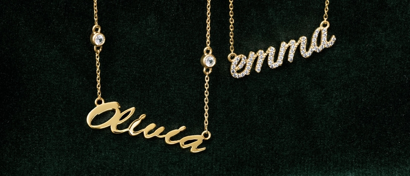 Save 25% on personalized jewelry, online only