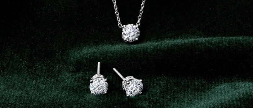 40% off select lab-grown diamond solitaire earrings and pendants