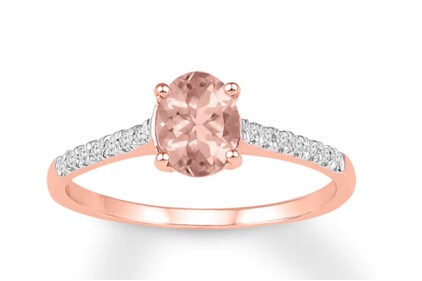 popular oval morganite engagement rings