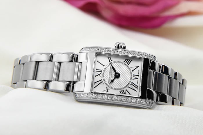 silver tone watch from Jared