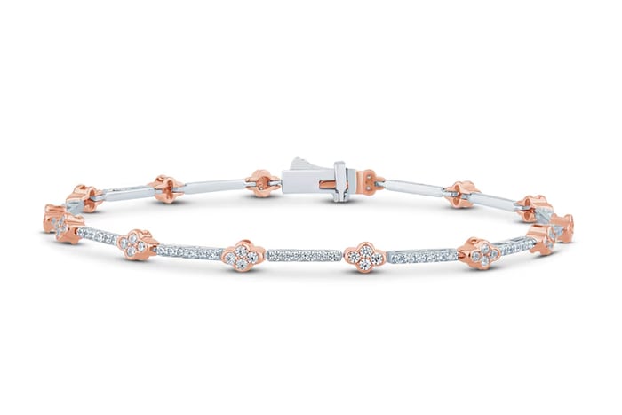 mix metal bracelet from Jared