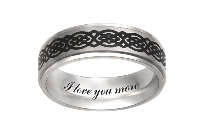 mens engravable rings