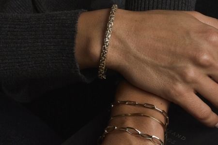 Image of stackable diamond bracelets offered at Jared.