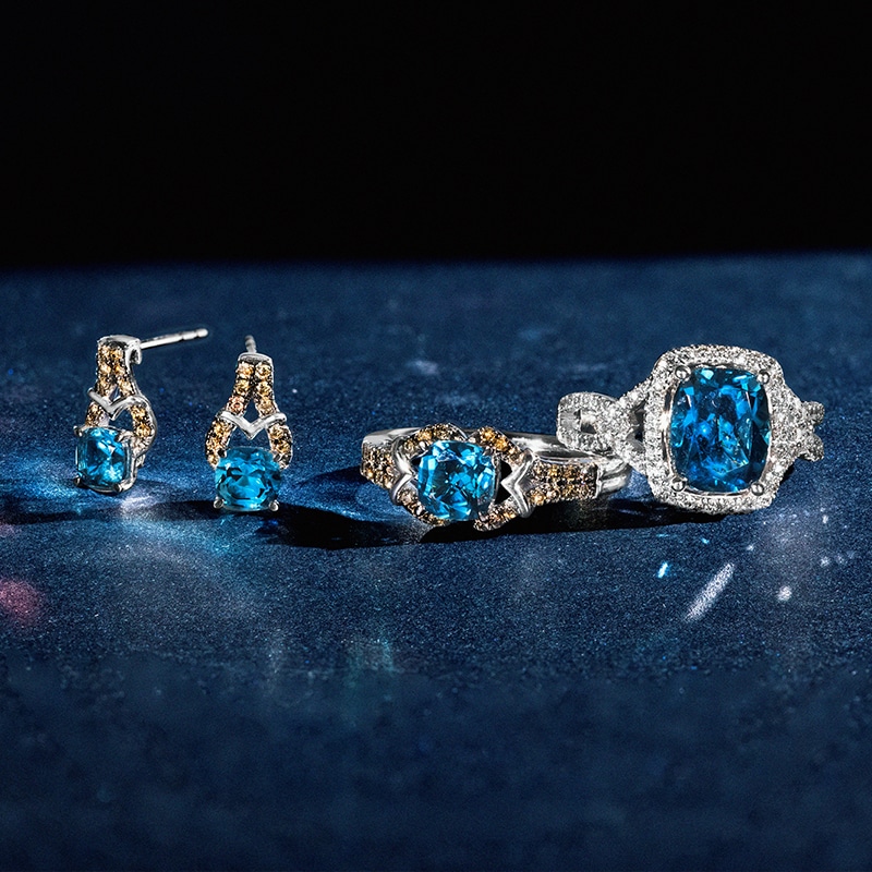 blue topaz jewelry at Jared