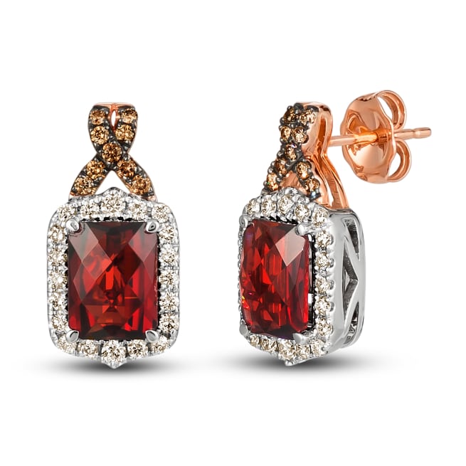Garnet earrings