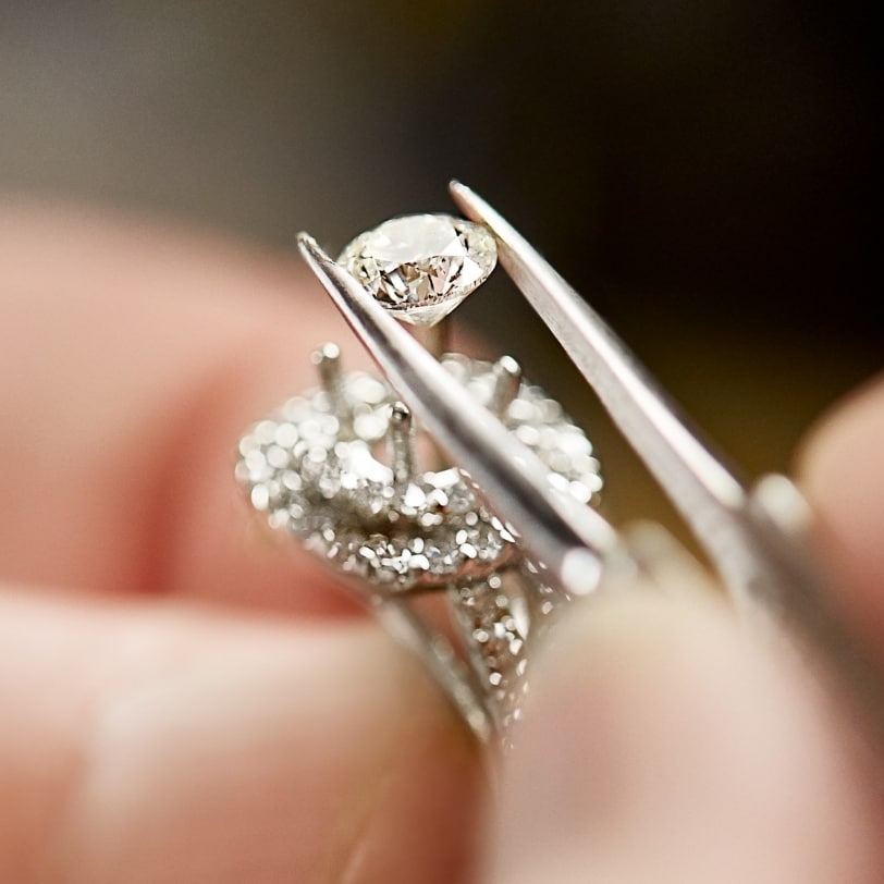 Engagement Ring being repaired