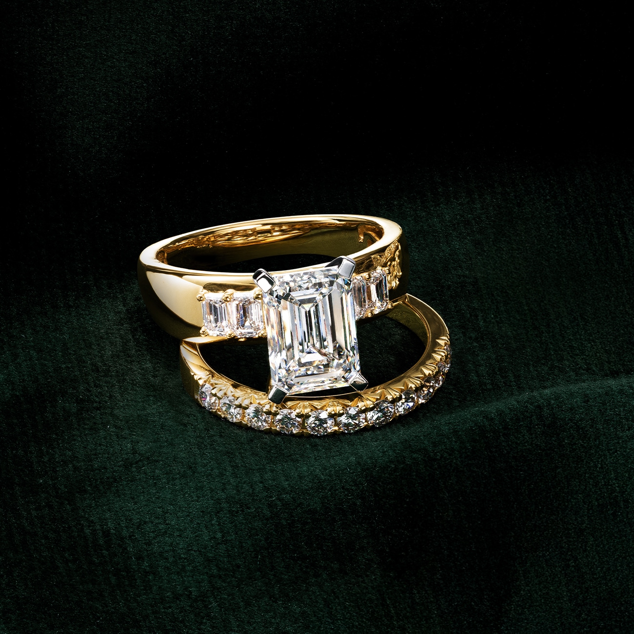 Emerald Engagement Ring