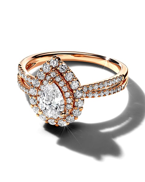 Rose gold ring