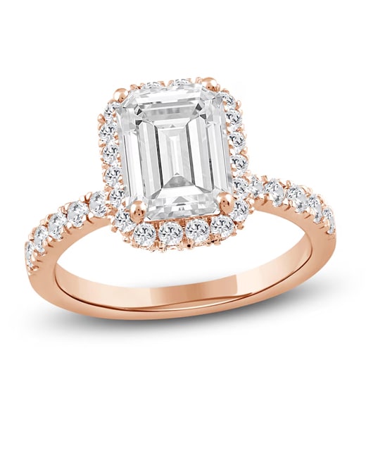 Rose gold engagement ring