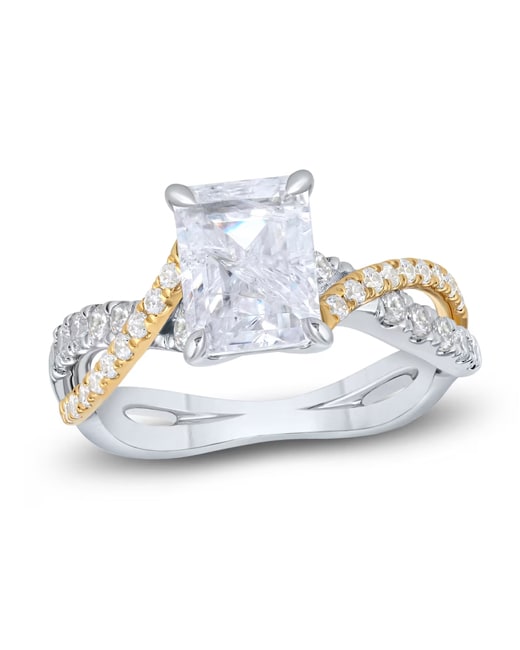 Multi-Tone gold engagement ring