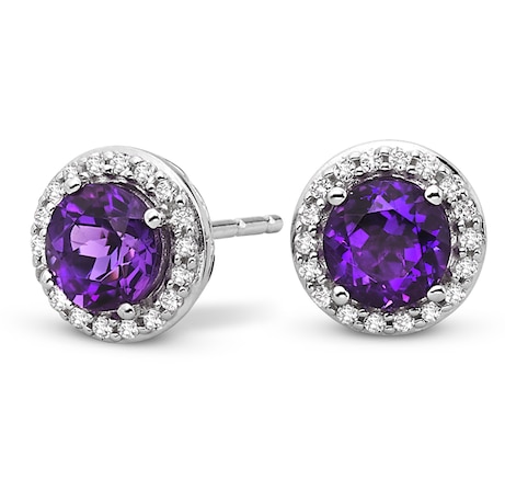 Amethyst earrings