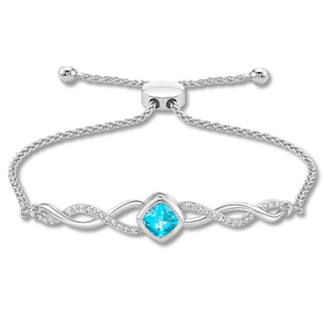 Blue topaz bracelet