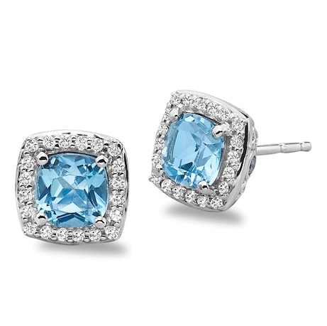 Blue topaz earrings