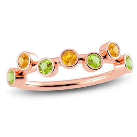 Personalized citrine ring