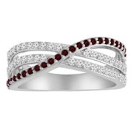 Personalized garnet ring