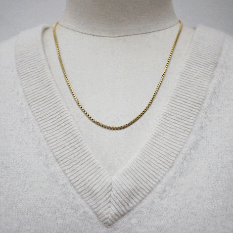 How to style Charm'd by Lulu Frost box chain with moon, starburst, birthstone and number 2 charms.
