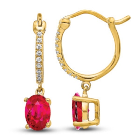 Ruby earrings