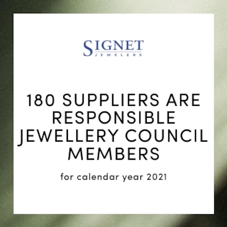 180 SUPPLIERS ARE RSPONSIBLE JEWELLRY COUNCIL MEMBERS for calendar year 2021